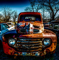 Red Rusted Truck